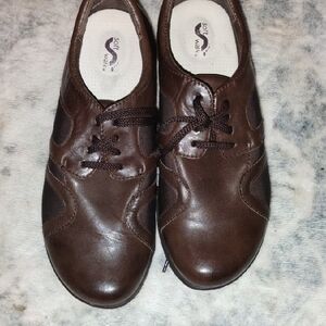 SoftWalk Men's Dark Brown Oxfords